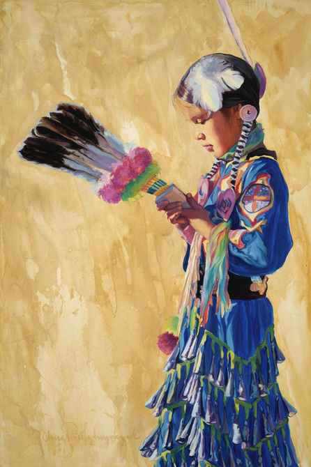 Native American painting by Christine Lytwynczuk