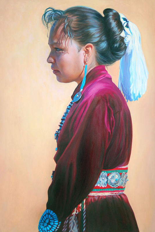 Navajo indian portrait Christine Lytwynczuk