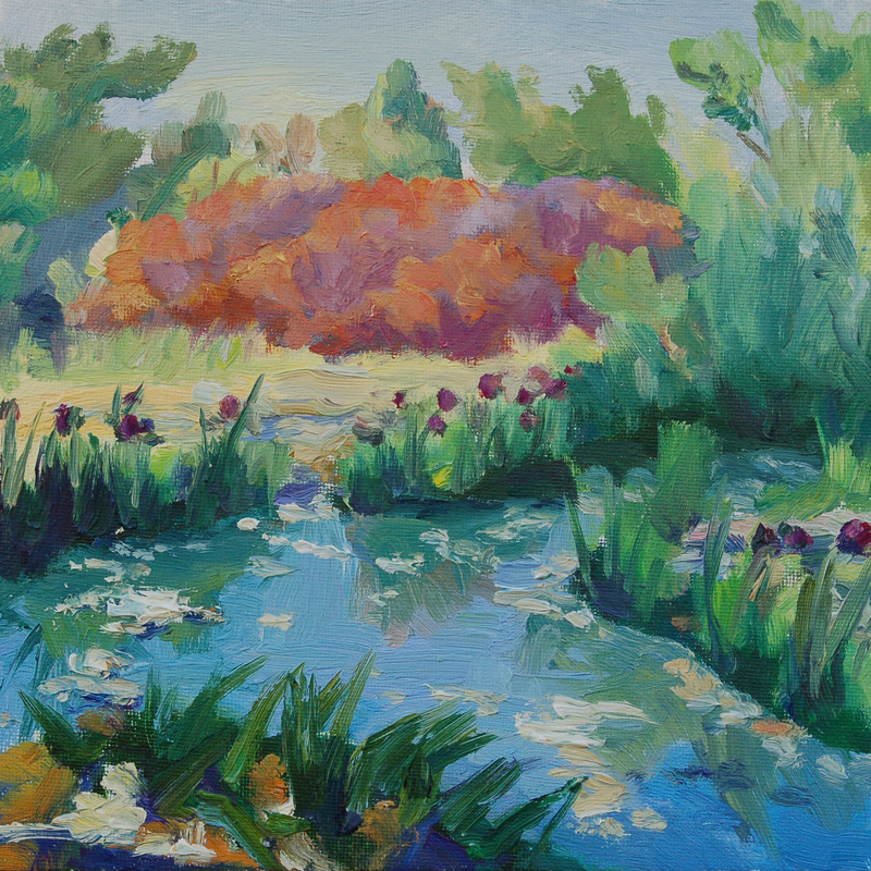 lily pond painting