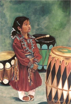 indian drums art Christine Lytwynczuk
