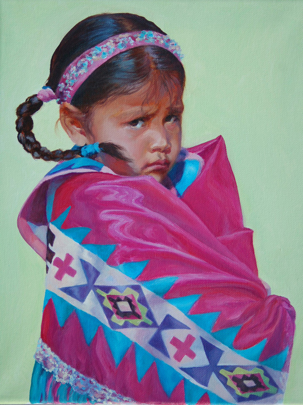 Indian girl portrait Christine Lytwynczuk