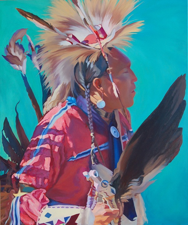 Indian Chief painting Christine Lytwynczuk