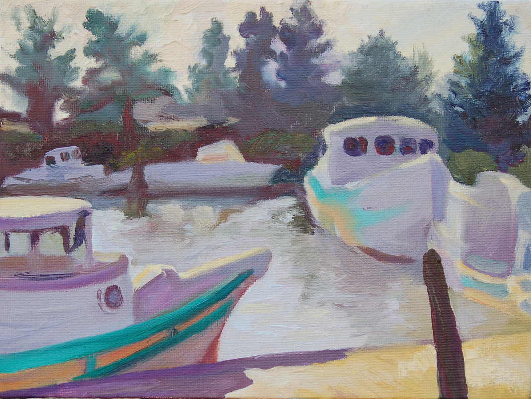 boats painting