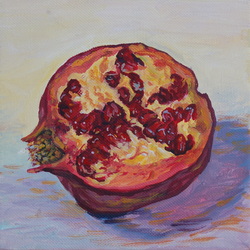 Painting of a pomegranate 