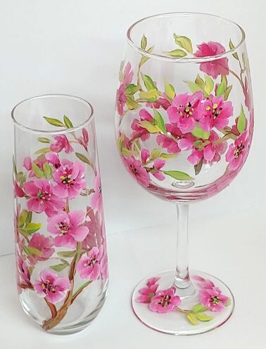 how to decorate wine glasses